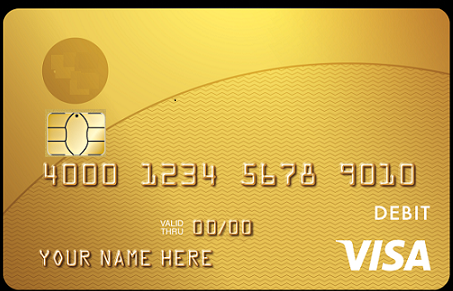 Physical Reloadable VISA Gold Card